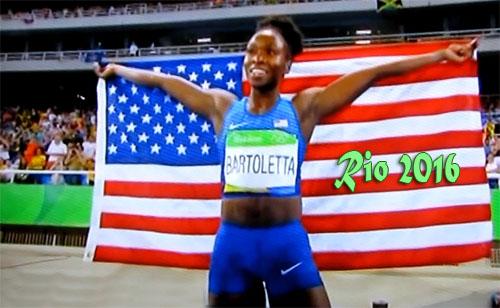 Tianna Bartoletta gana oro en salto de longitud olimpiadas de Rio 2016