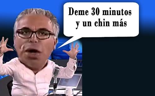 Caricaturización de Roberto Cavada Telenoticias canal 11