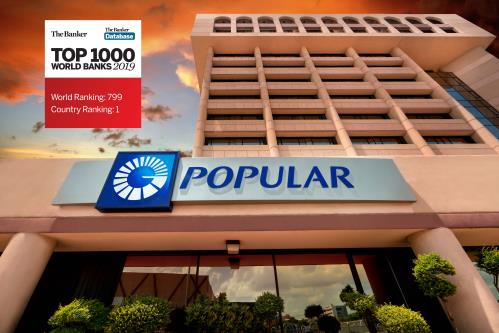 El Popular sube 8 puestos más dentro de los 1,000 mejores bancos del mundo
