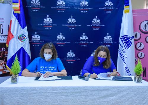 Ministerio de la Mujer y UNICEF firman memorándum de Entendimiento
