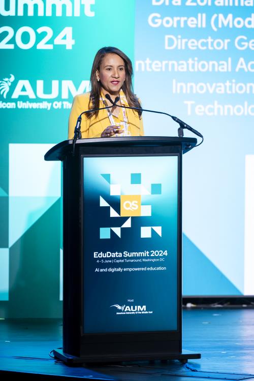 Zoraima Cuello insta a abrazar la Inteligencia Artificial en la Educación Superior en Congreso Internacional en Washington, D.C.