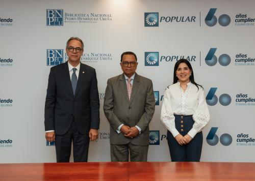 Banco Popular extiende su acuerdo con la Biblioteca Nacional para Cátedra Pedro Henríquez Ureña