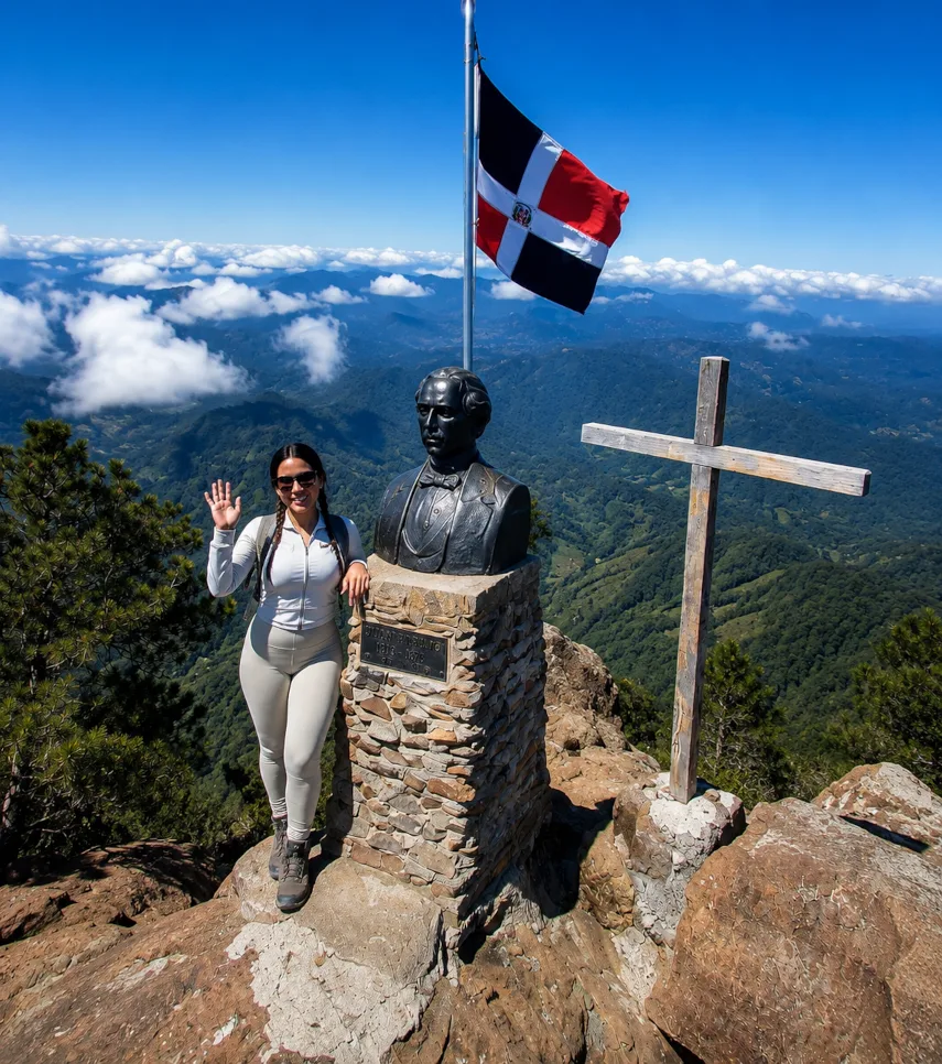 Pico Duarte en la Cordillera Central de República Dominicana