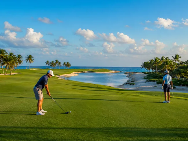 Tourism golf course in the Dominican Republic
