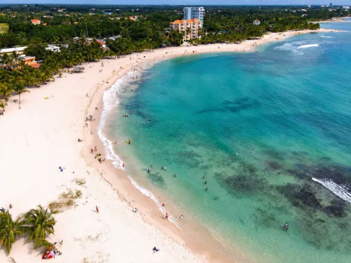 White-sand Dominican beach