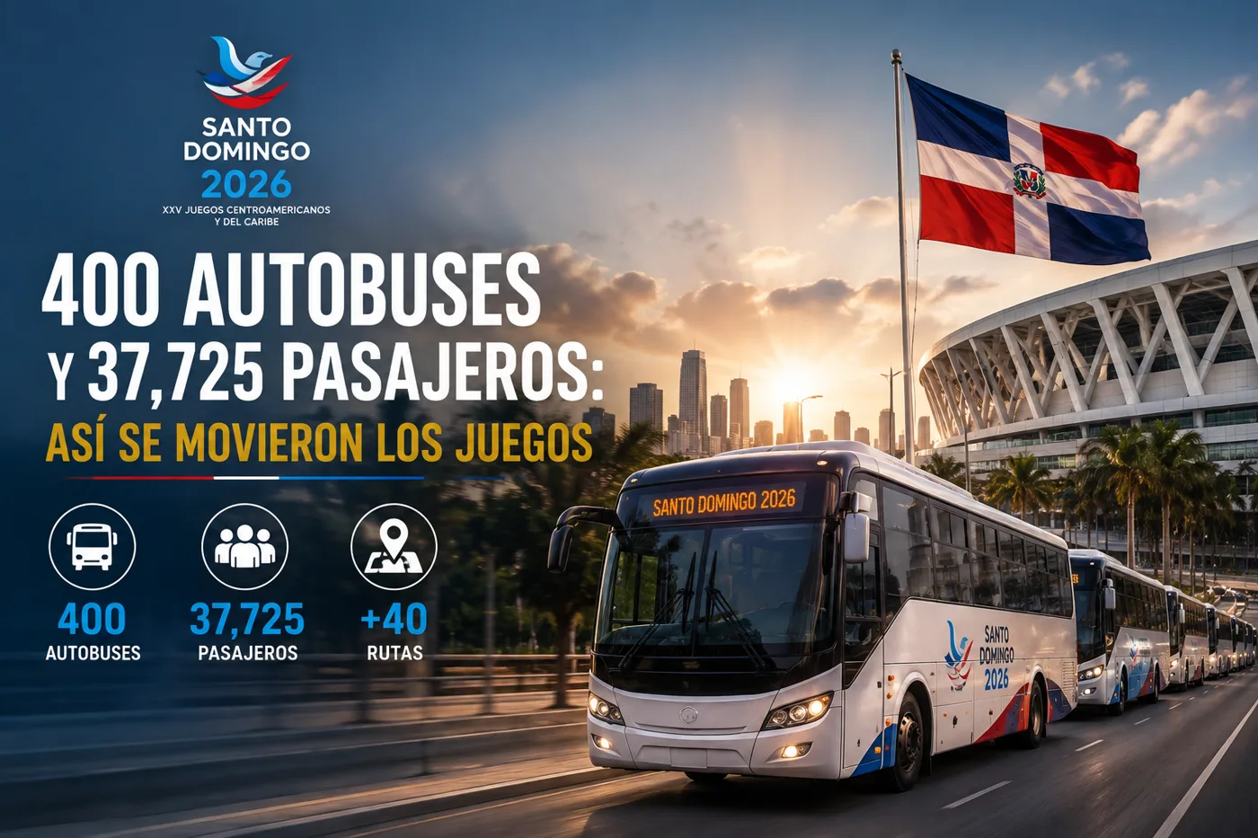 400 autobuses y 37,725 pasajeros: así se movieron los Juegos