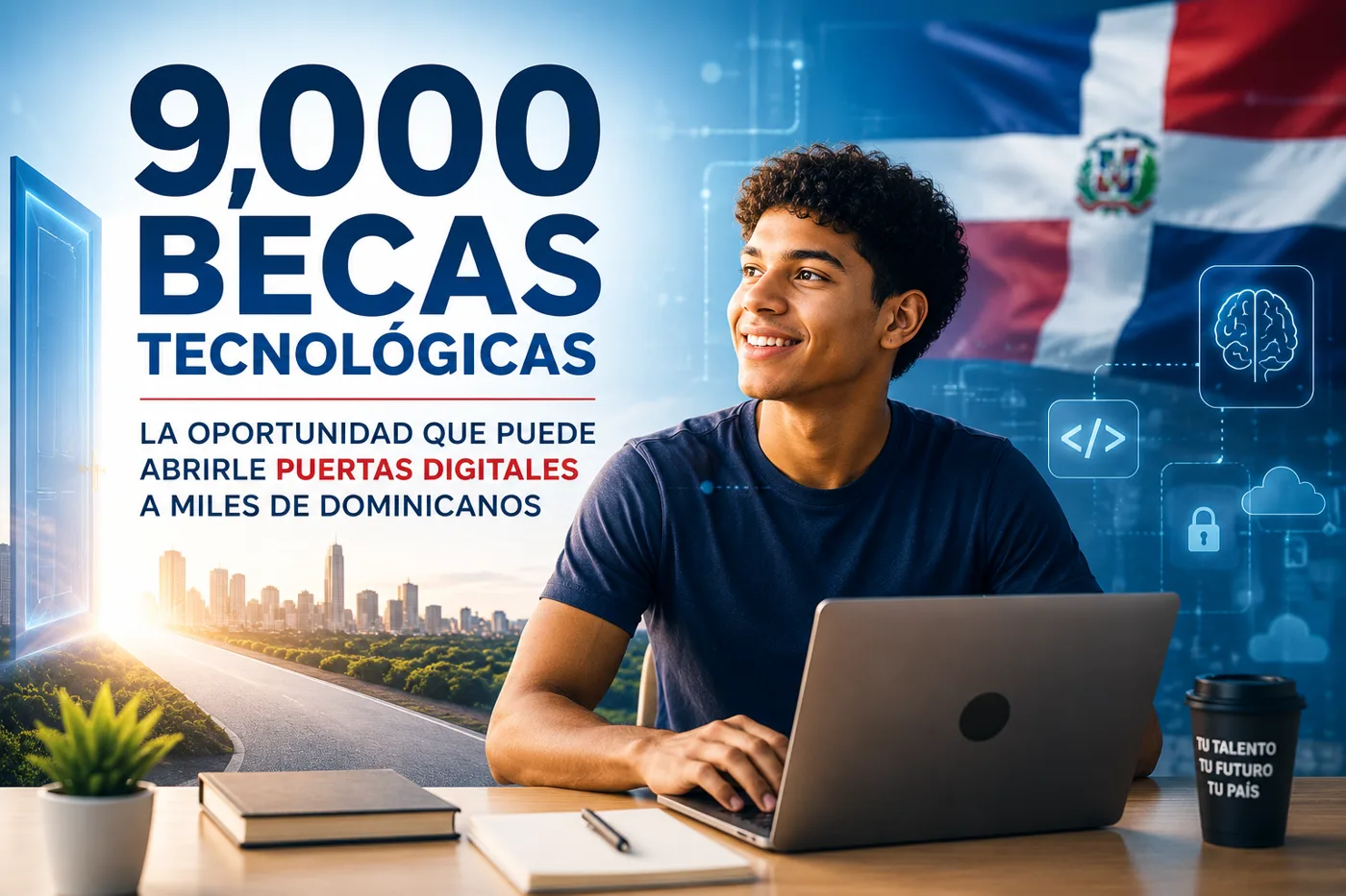 9,000 becas tecnológicas: la oportunidad que puede abrirle puertas digitales a miles de dominicanos