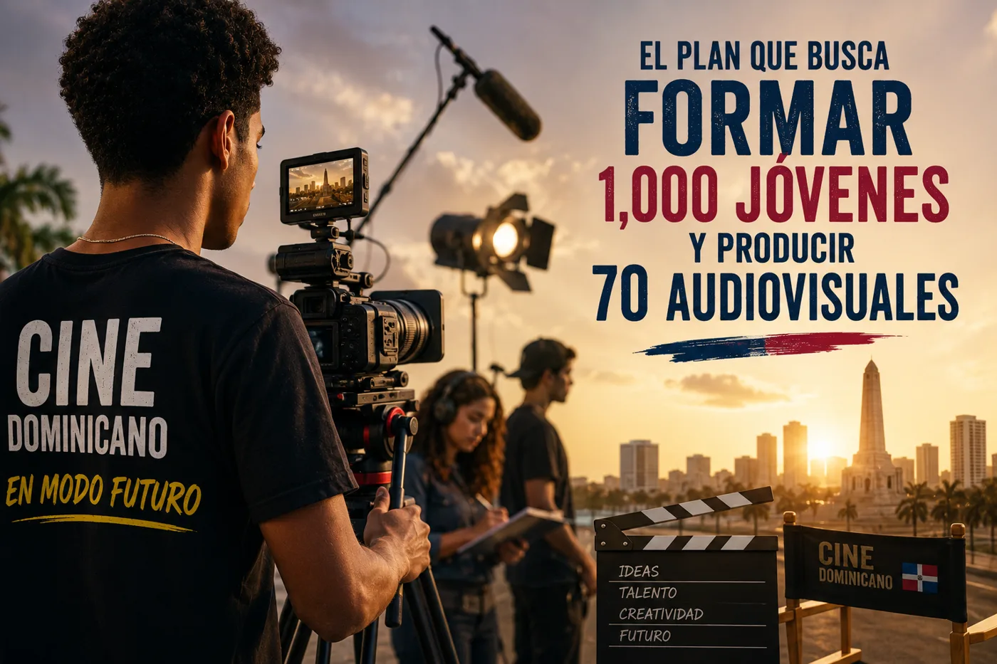 Cine dominicano en modo futuro: el plan que busca formar 1,000 jóvenes y producir 70 audiovisuales