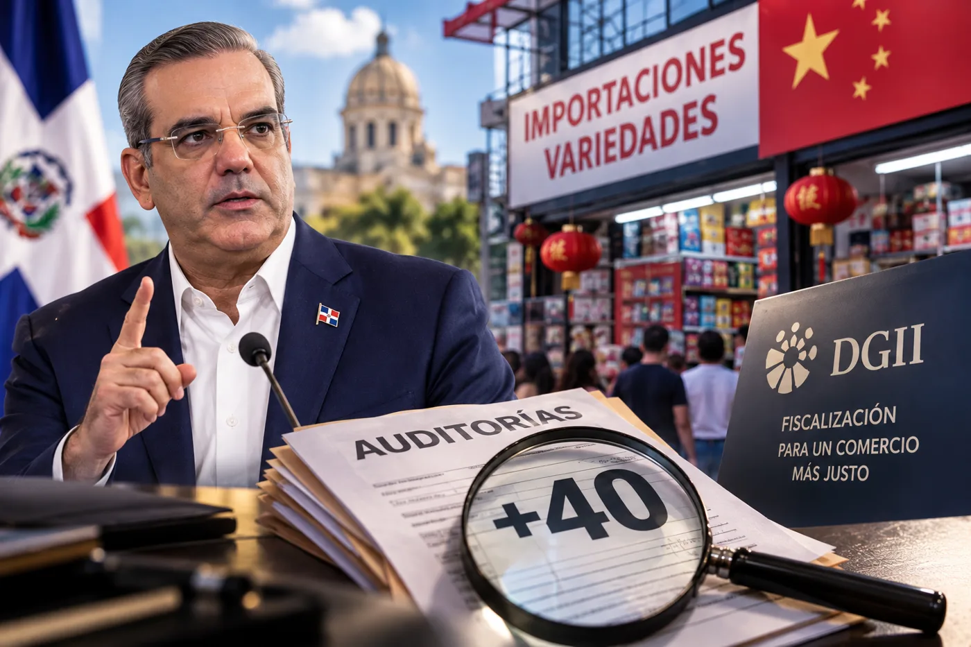 Comercio chino bajo la lupa: más de 40 auditorías y la advertencia de Abinader que pone el debate en otra fase
