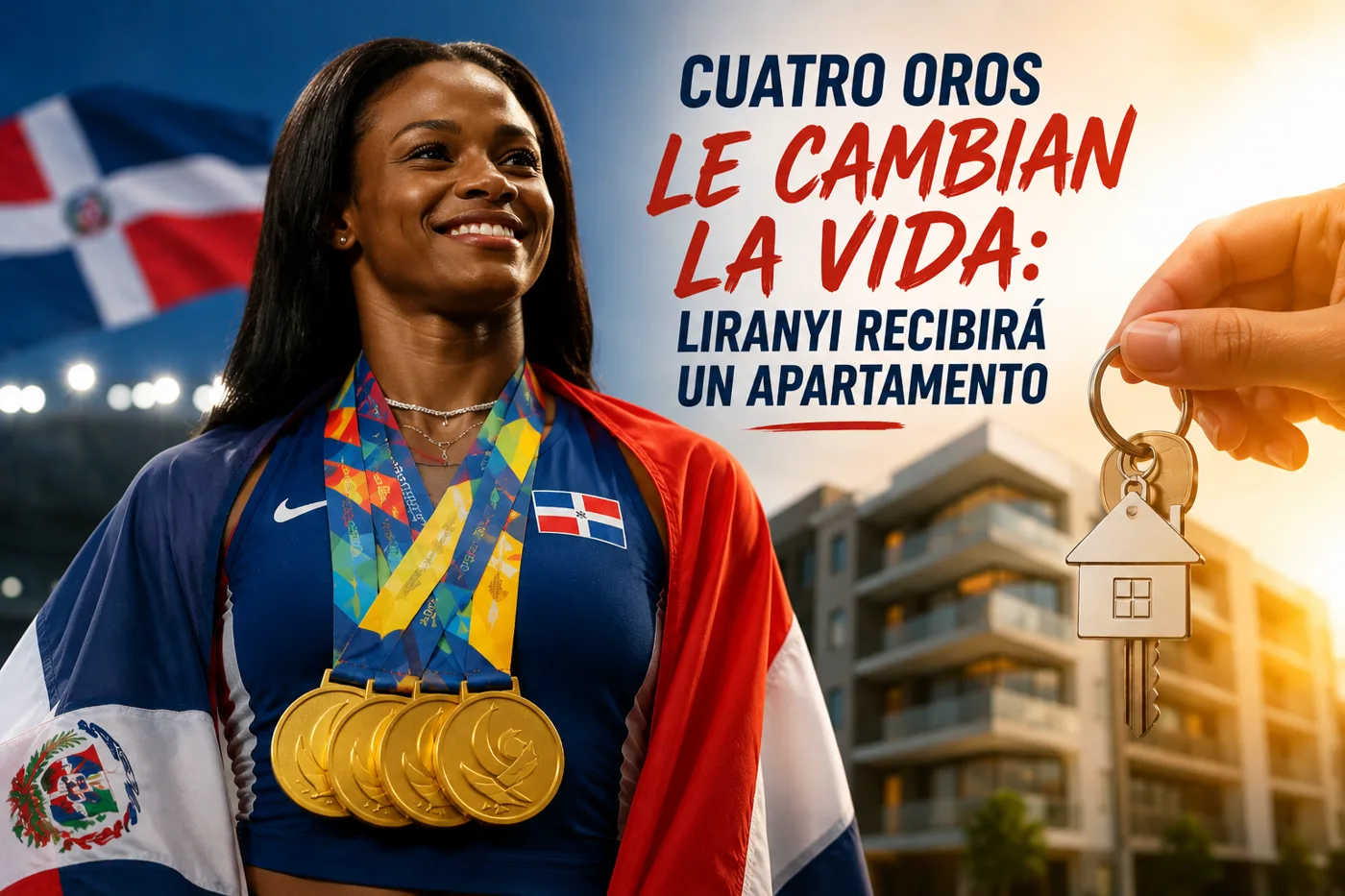 Cuatro oros le cambian la vida: Liranyi recibirá un apartamento