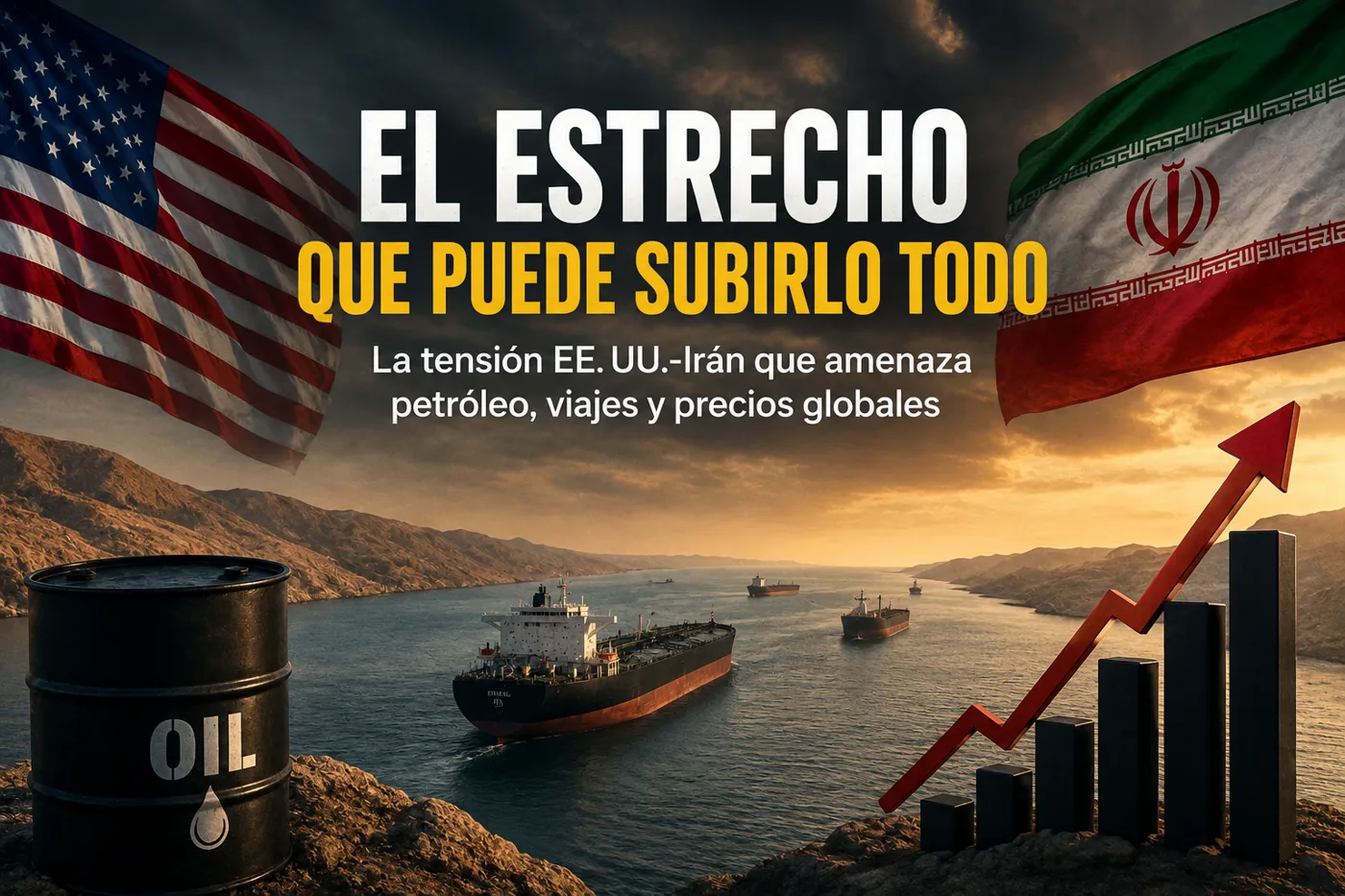 El estrecho que puede subirlo todo: la tensión EE. UU.-Irán que amenaza petróleo, viajes y precios globales