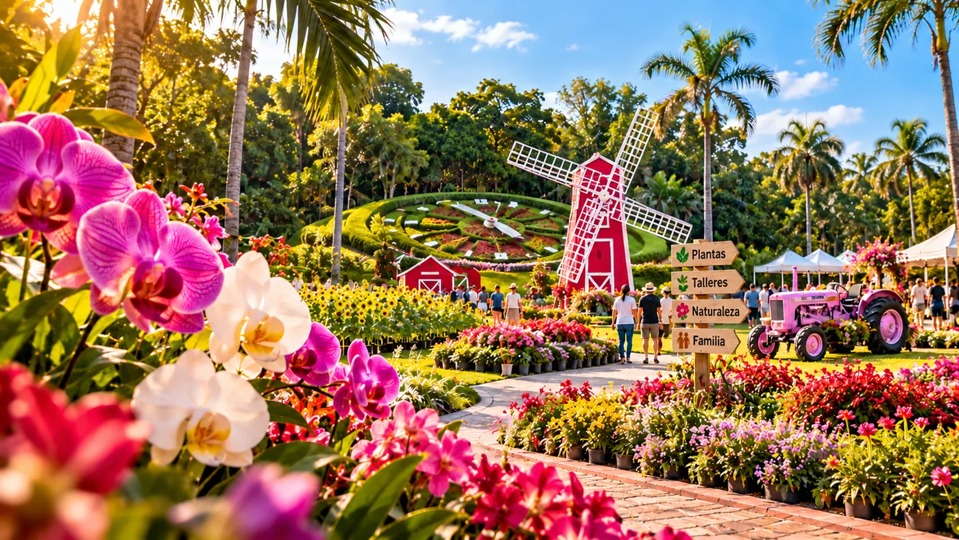 El Jardín Botánico explota en color: cuatro días de flores, talleres y naturaleza en pleno Santo Domingo