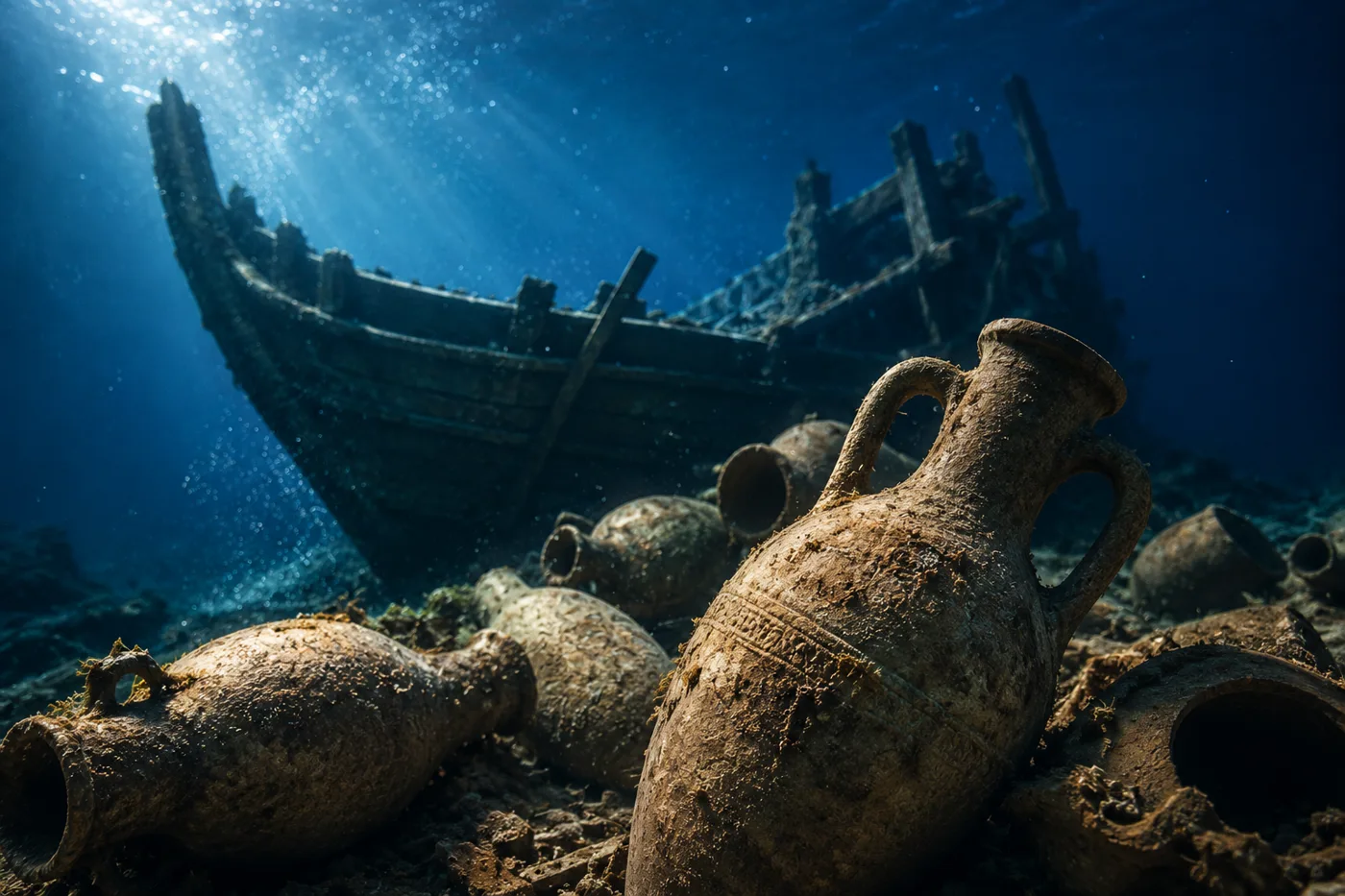 El Mediterráneo devuelve un misterio de 2,000 años: hallan un barco romano cargado de cientos de ánforas