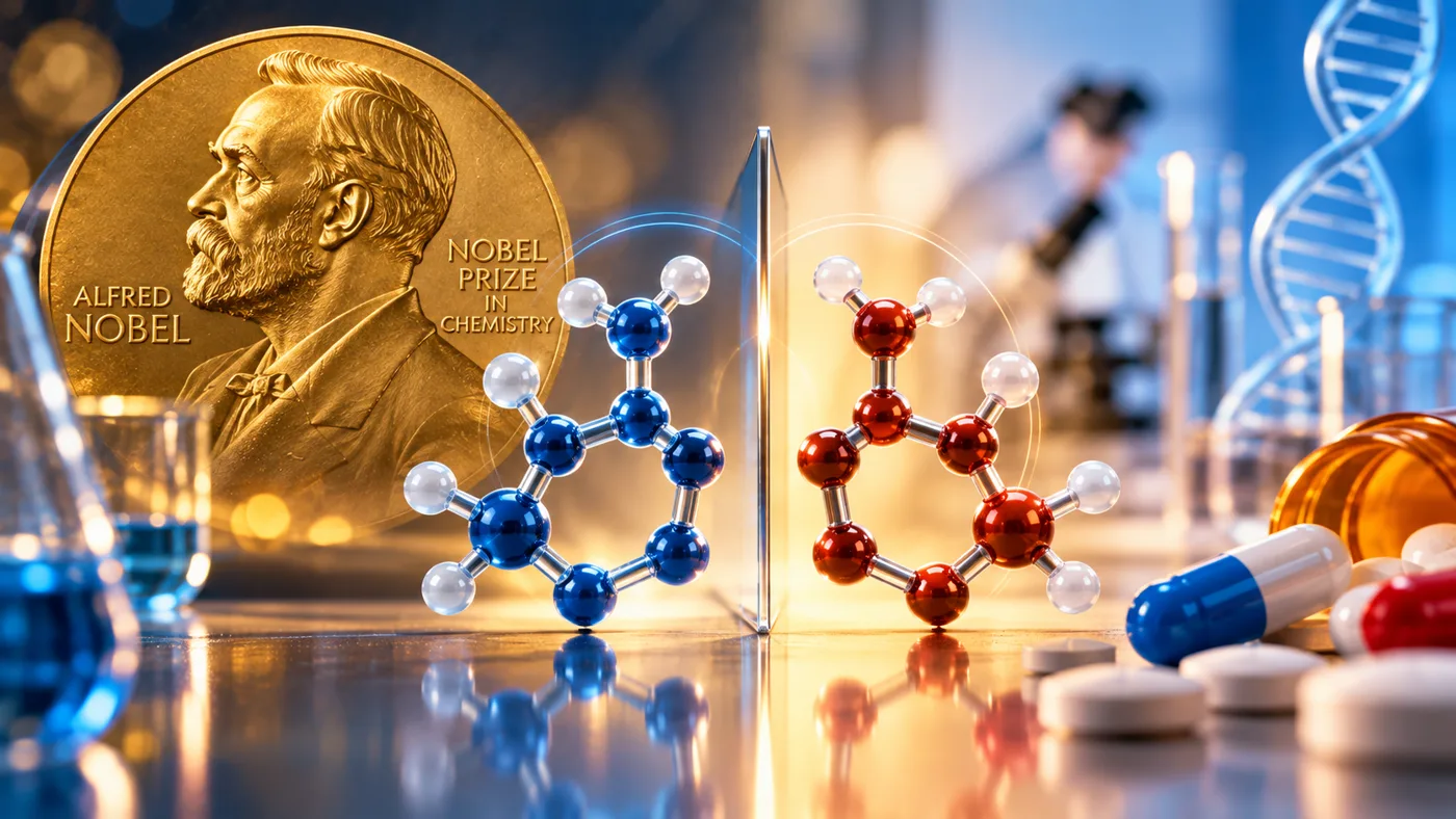 El Nobel premia el misterio de las moléculas espejo: por qué este descubrimiento importa para los medicamentos
