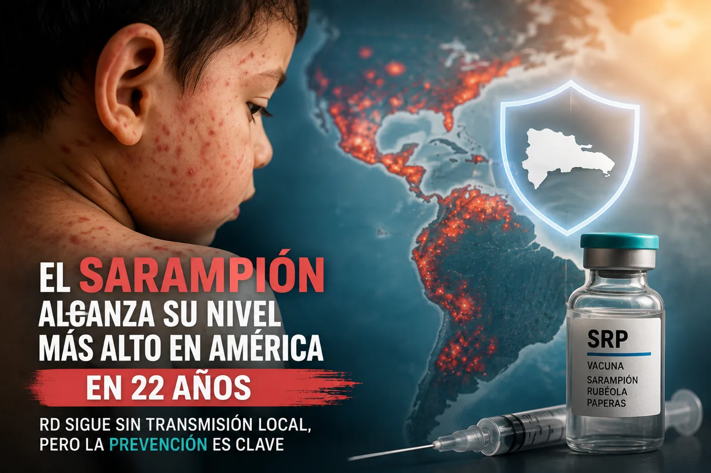 El sarampión alcanza su nivel más alto en América en 22 años: por qué RD no puede confiarse aunque siga sin transmisión local
