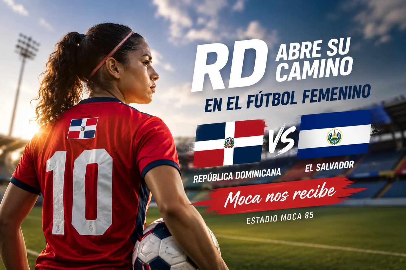 Fútbol femenino de RD abre ante El Salvador su camino en Moca