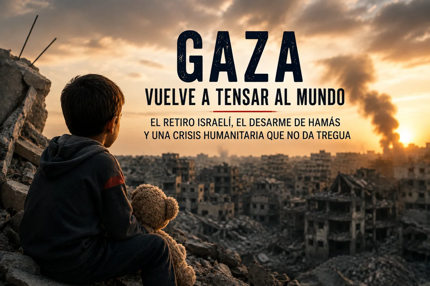 Gaza vuelve a tensar al mundo: el retiro israelí, el desarme de Hamás y una crisis humanitaria que no da tregua