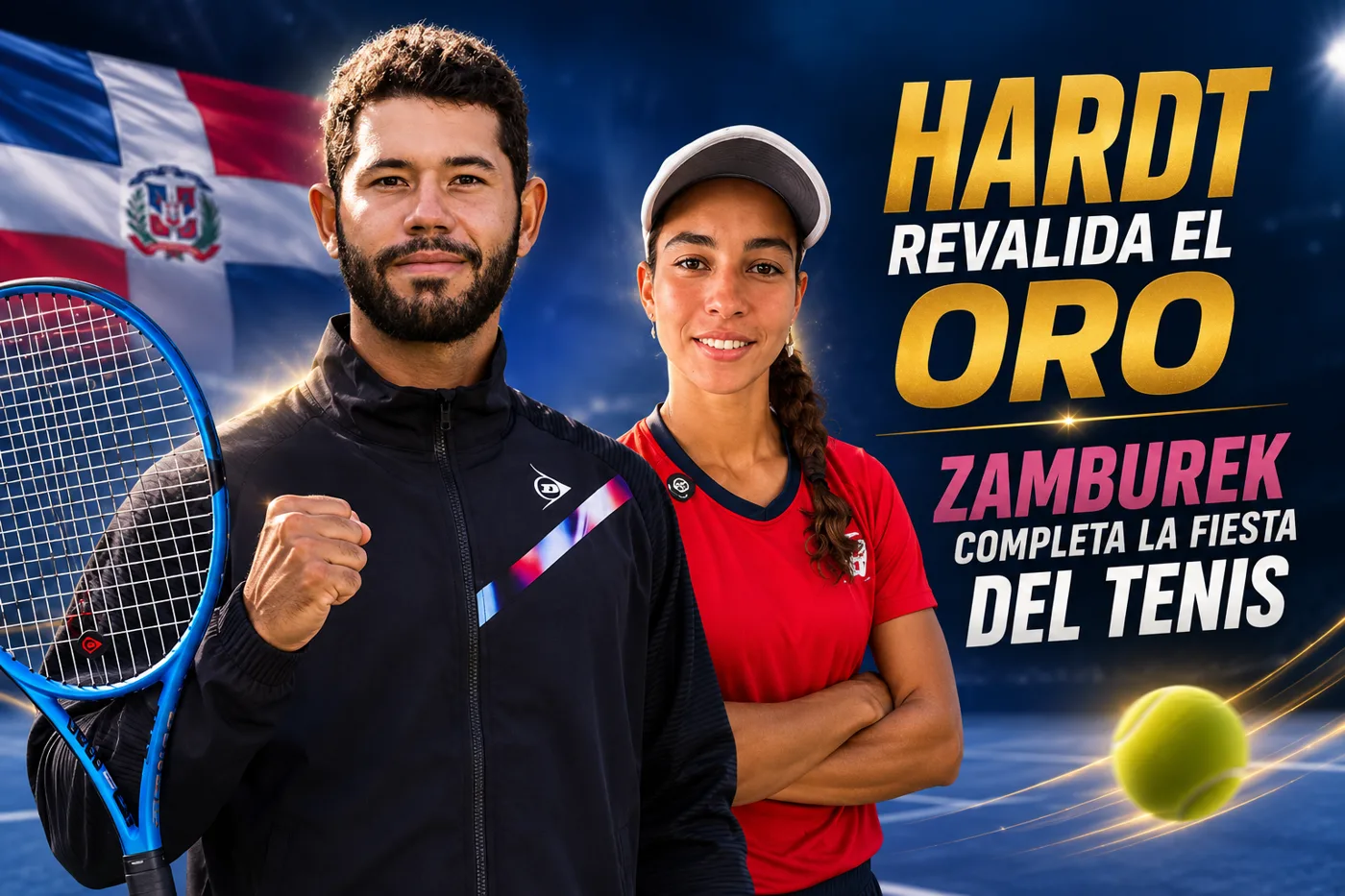 Hardt revalida el oro y Zamburek completa la fiesta del tenis