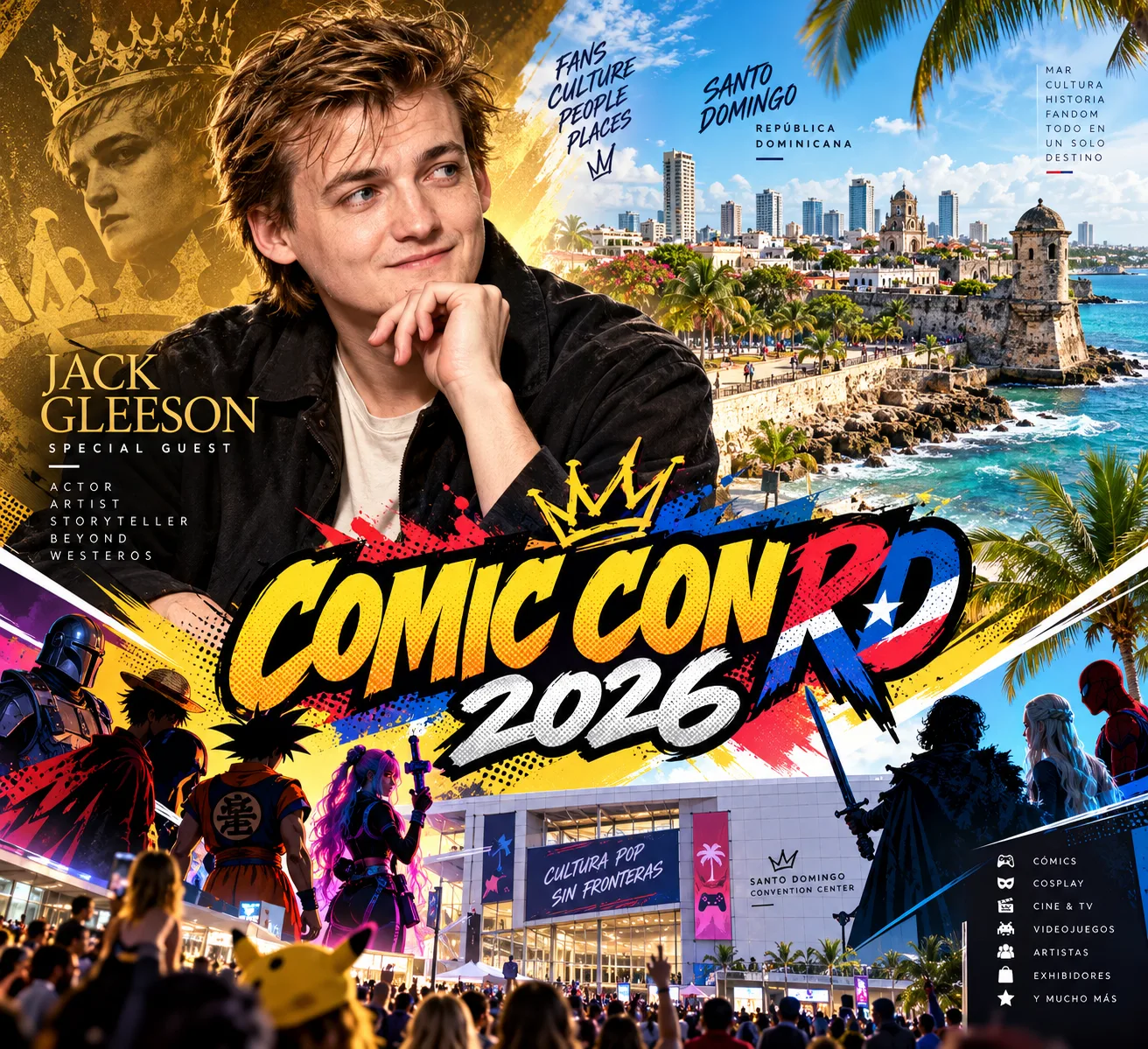 Jack Gleeson, el icónico Joffrey de “Game of Thrones”, llega a Comic Con República Dominicana 2026