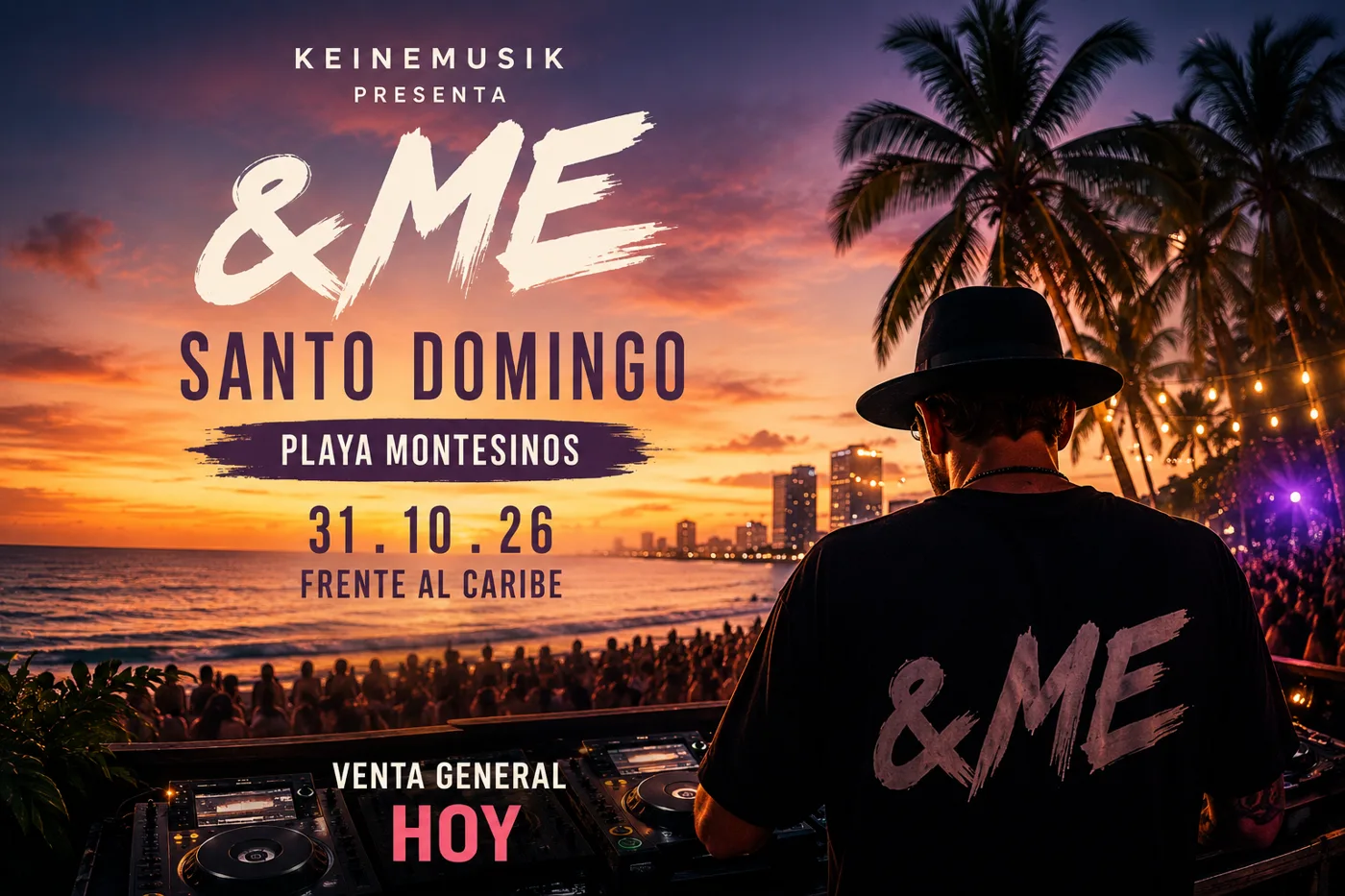Keinemusik pone a Santo Domingo en su mapa: &ME tocará frente al Caribe y las boletas salen hoy