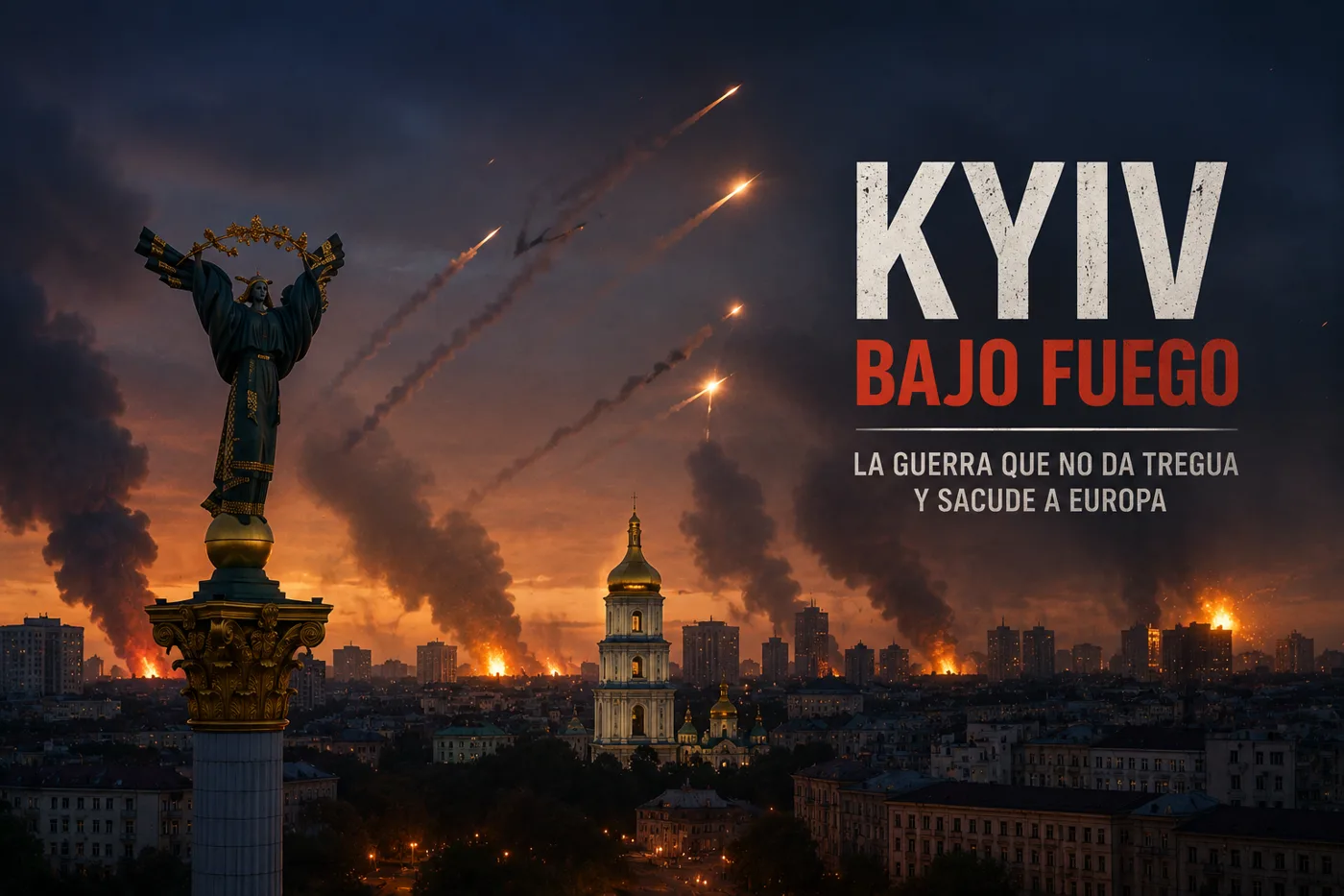 Kyiv bajo fuego otra vez: el ataque ruso que expone la falta de defensas y vuelve a sacudir a Europa