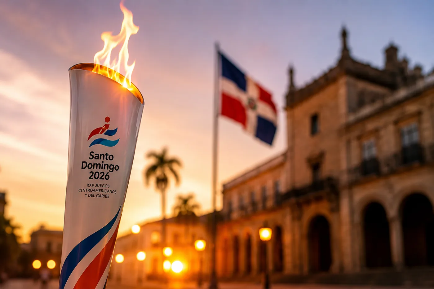 La antorcha llega a Santo Domingo a dos días de los Juegos