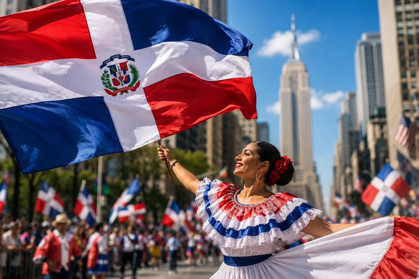 La bandera dominicana volvió a tomar Manhattan: la parada que llenó Nueva York de identidad, música y orgullo