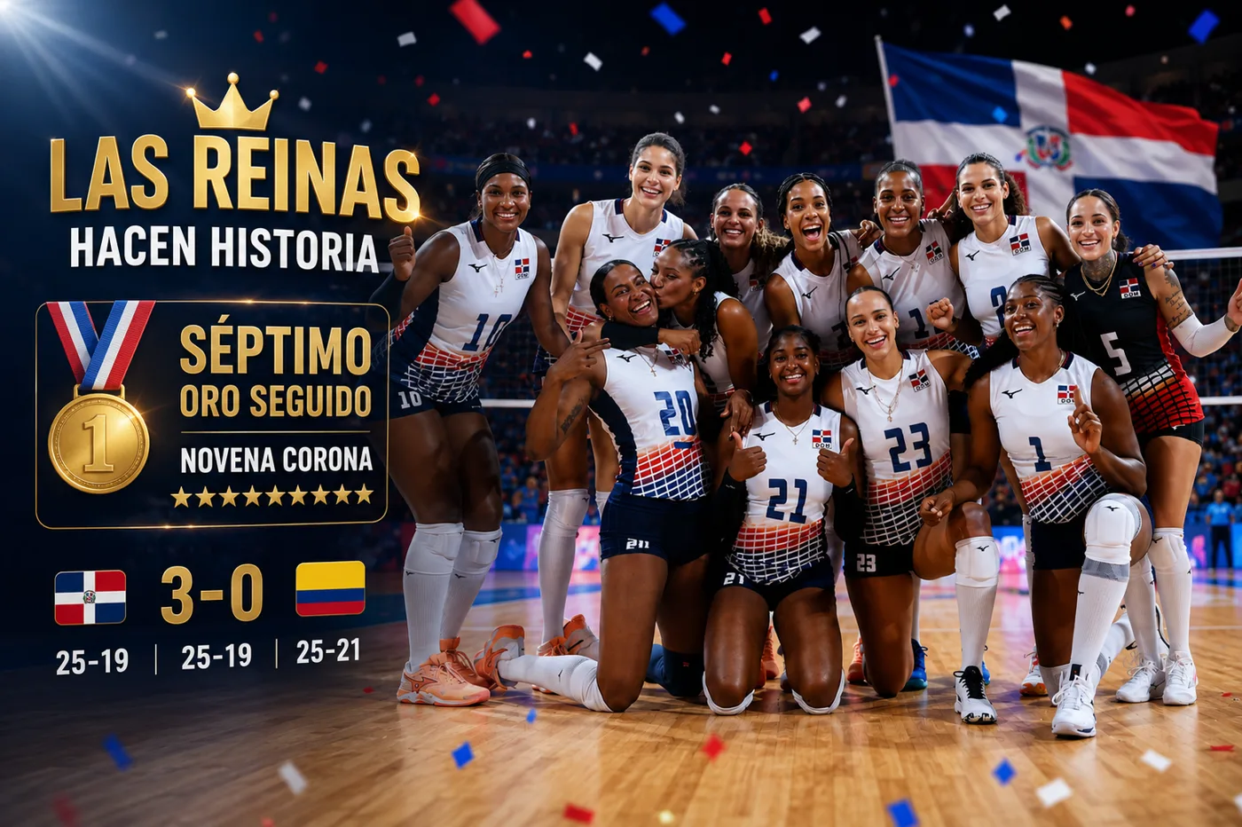 Las Reinas hacen historia: séptimo oro seguido y novena corona