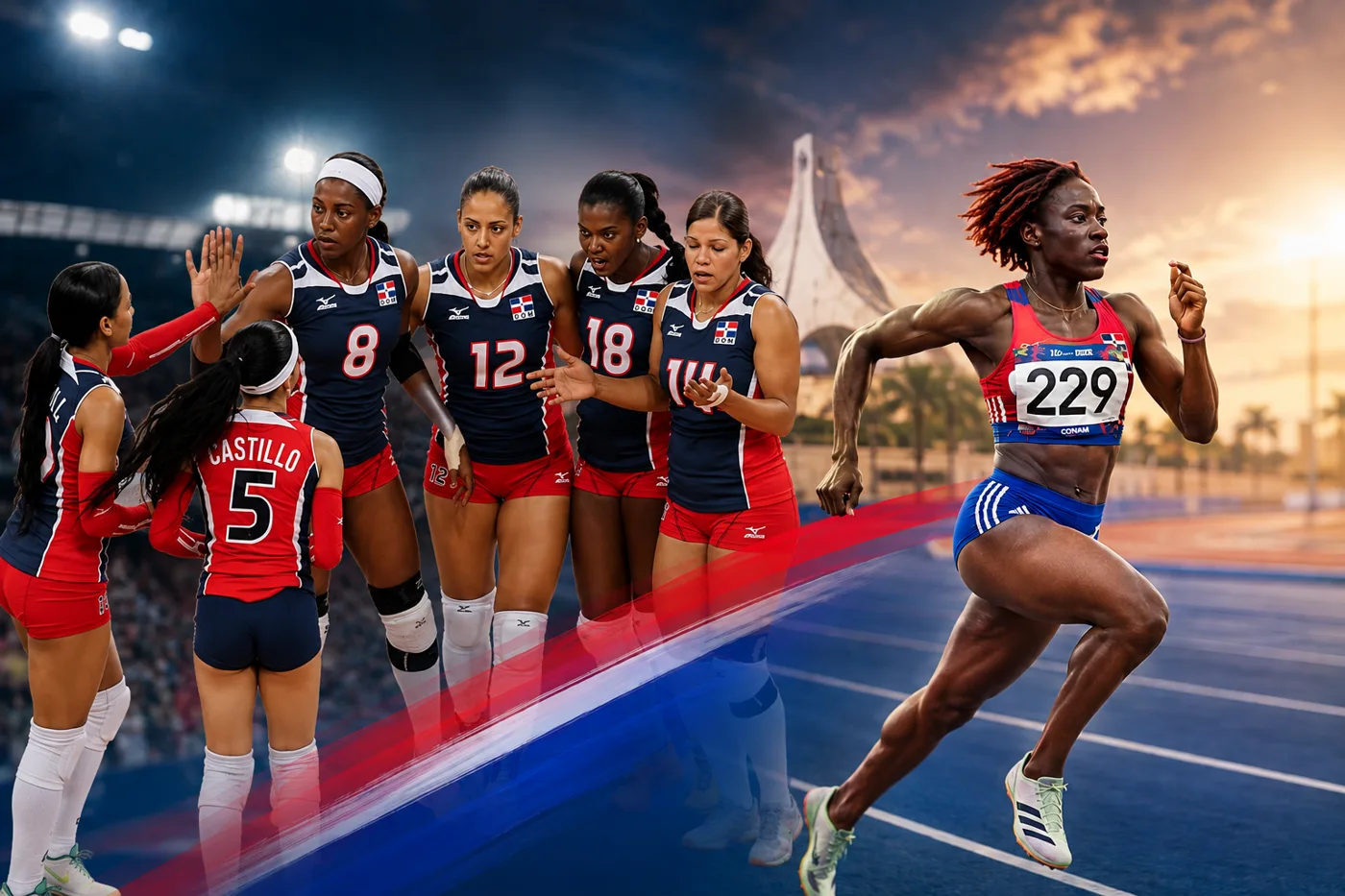 Las Reinas y el atletismo lideran una jornada decisiva para RD