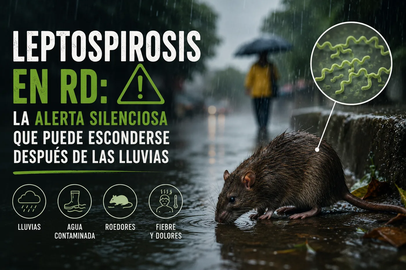 Leptospirosis en RD: la alerta silenciosa que puede esconderse después de las lluvias