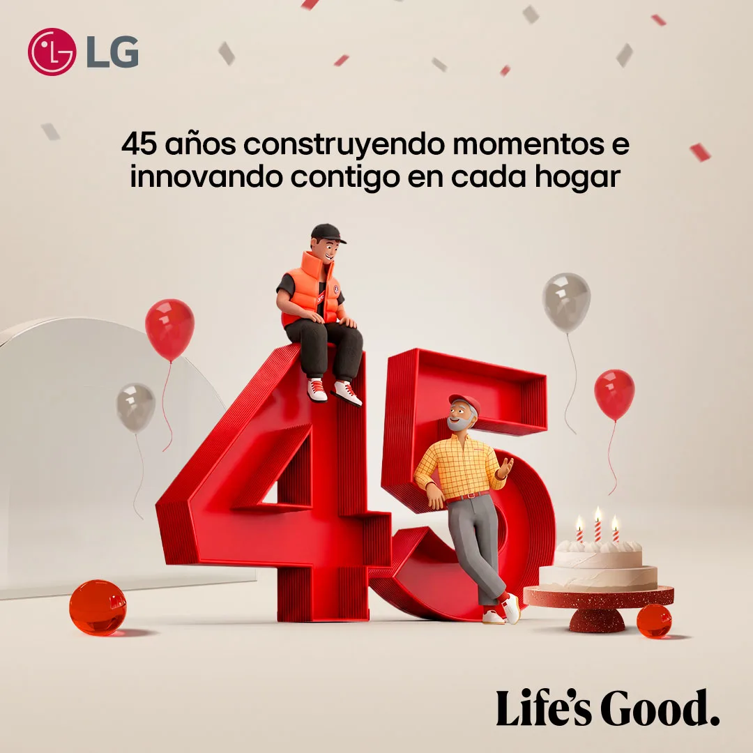 LG Electronics conmemora 45 años de crecimiento e innovación que han marcado el desarrollo de la región