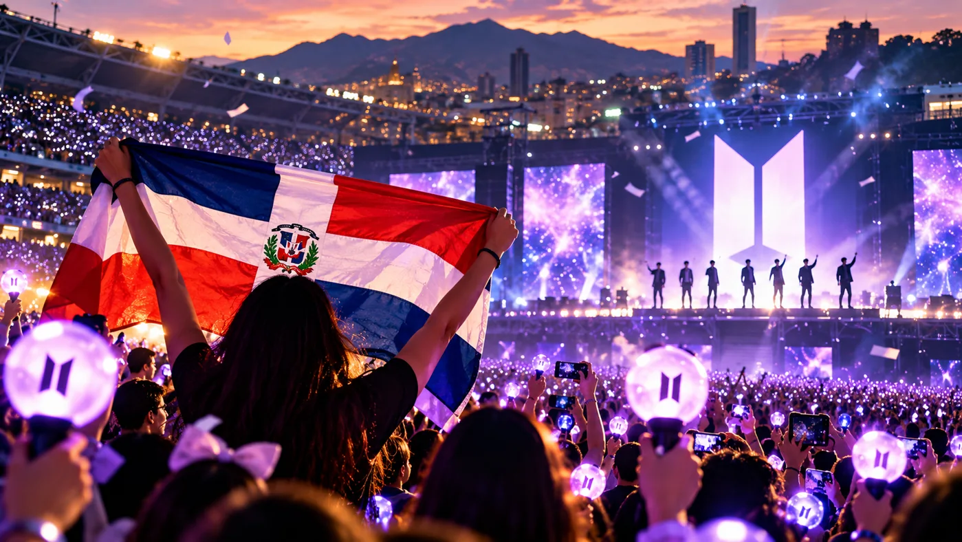 Más de 500 dominicanos viajaron por BTS: la fiebre ARMY salió de RD y tomó Bogotá