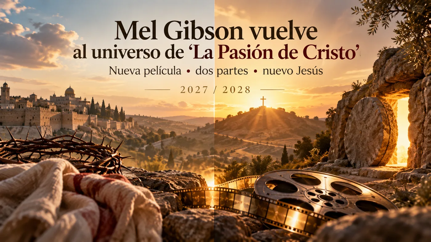 Mel Gibson vuelve al universo de “La Pasión de Cristo”: su nueva película ya tiene fechas, nuevo Jesús y una historia dividida en dos partes