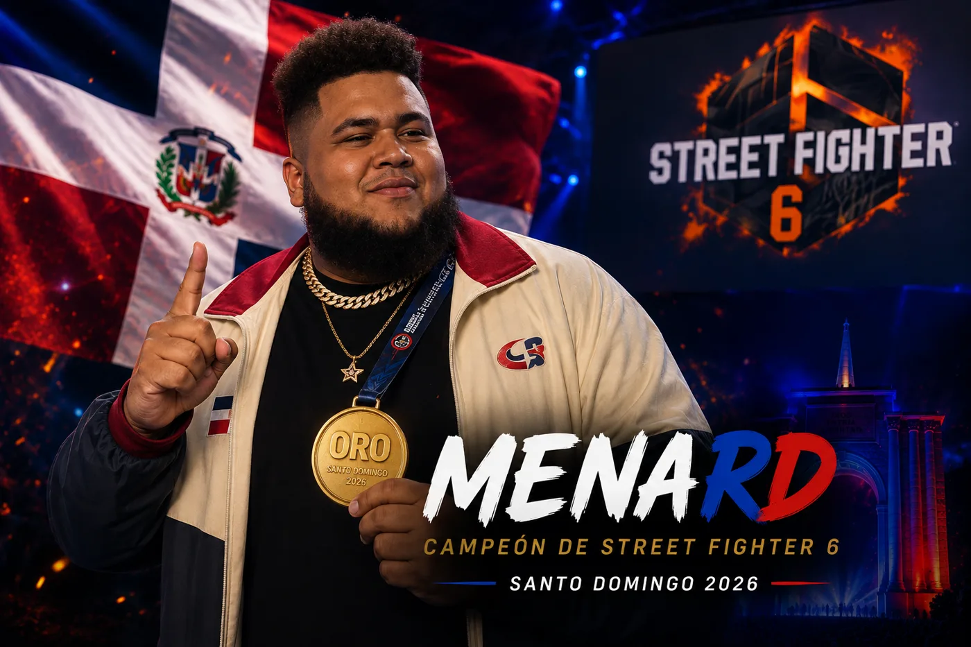 MenaRD hace historia: el oro en Street Fighter 6 que metió a RD en el mapa grande de los eSports