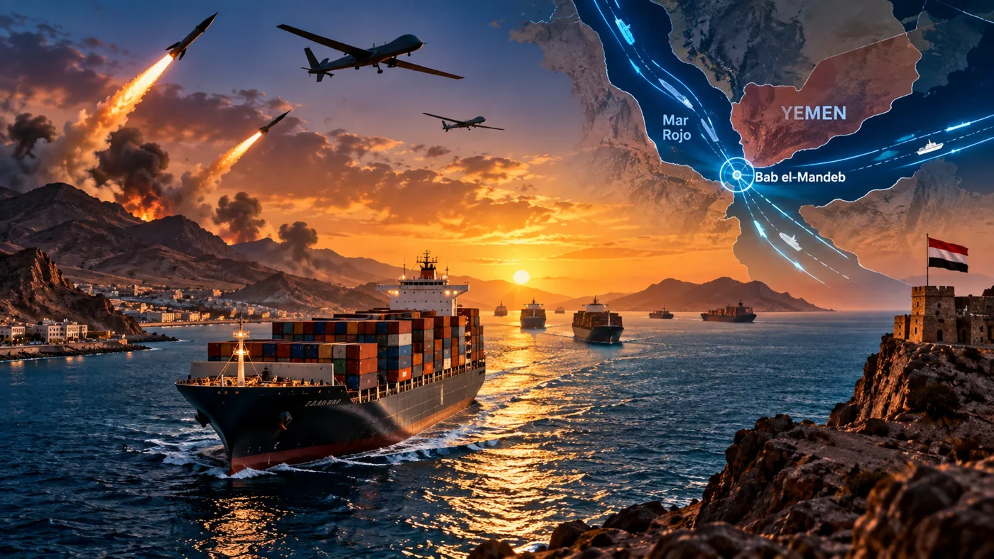 Misiles y drones golpean la puerta del Mar Rojo: Yemen vuelve a encender una ruta clave del comercio mundial