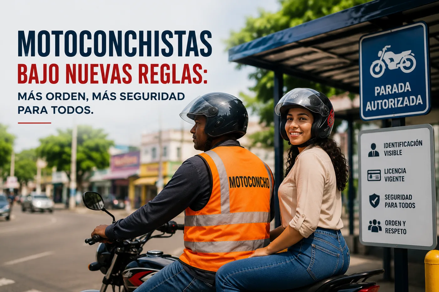 Motoconchistas bajo nuevas reglas: la medida que busca ordenar paradas y dar más seguridad al pasajero