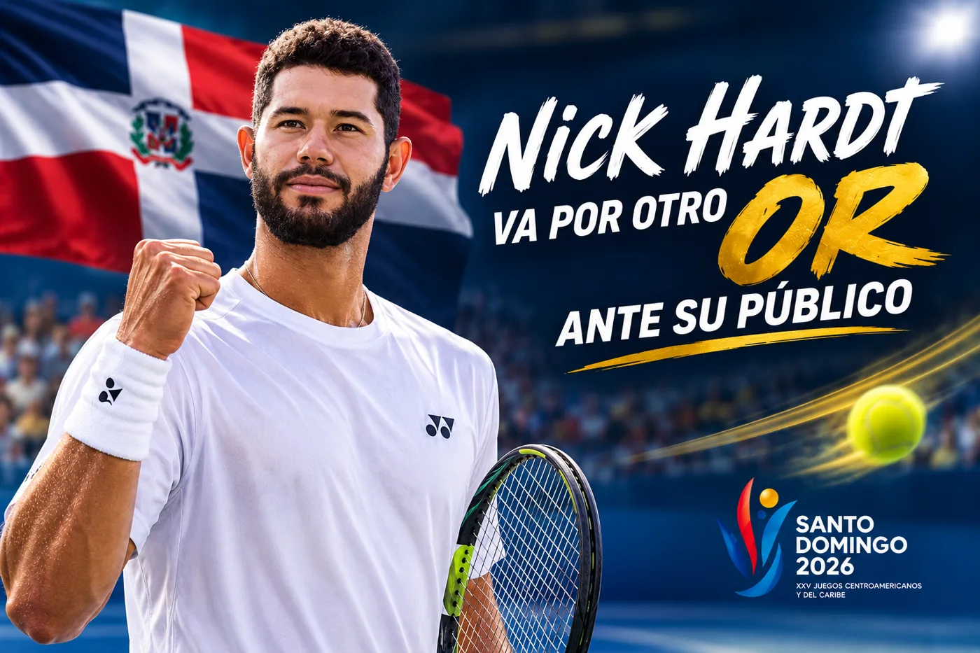 Nick Hardt va por otro oro ante su público