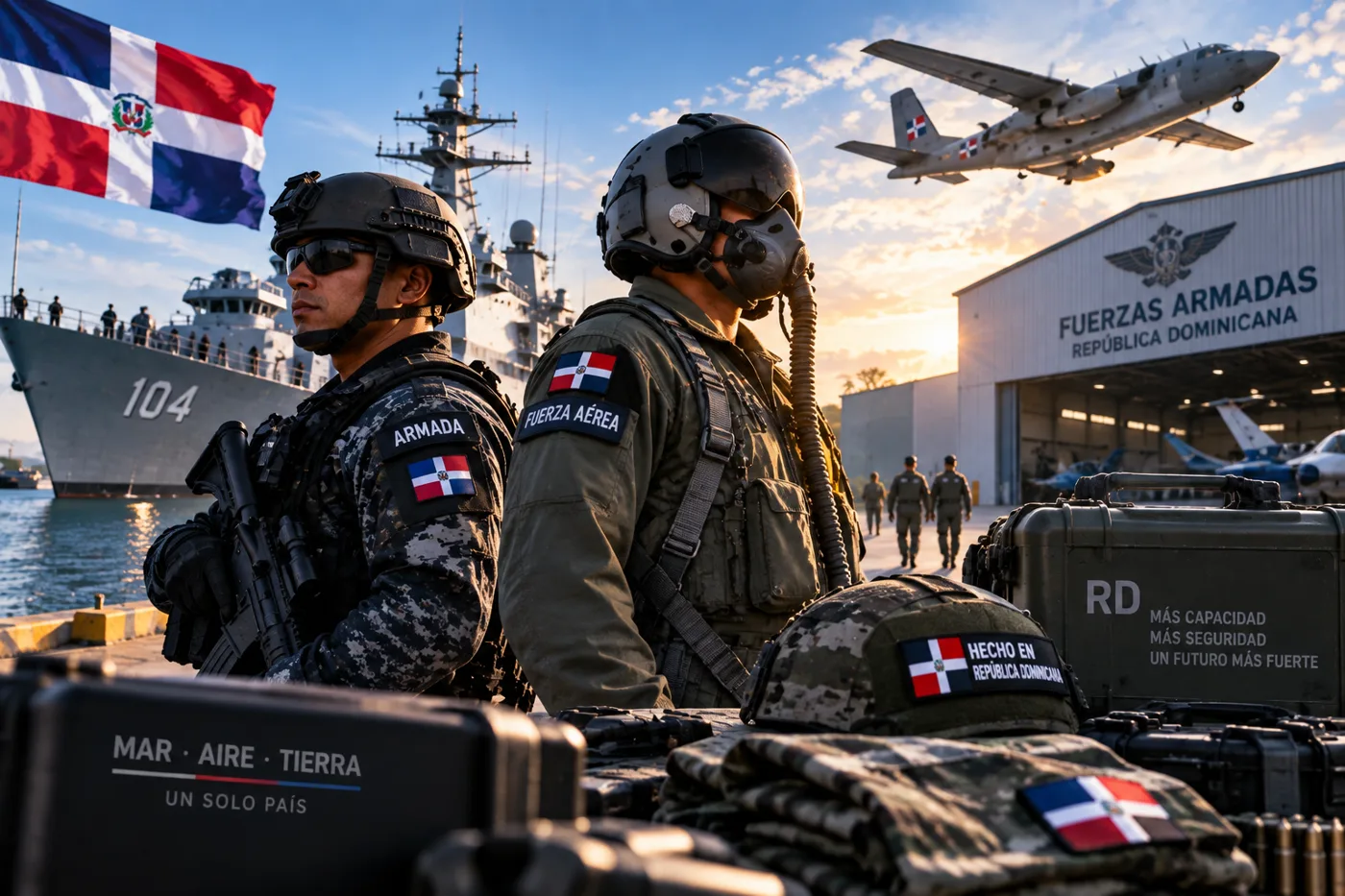 Nuevas armas, uniformes hechos en RD y más tecnología: así avanza la modernización de la Armada y la Fuerza Aérea