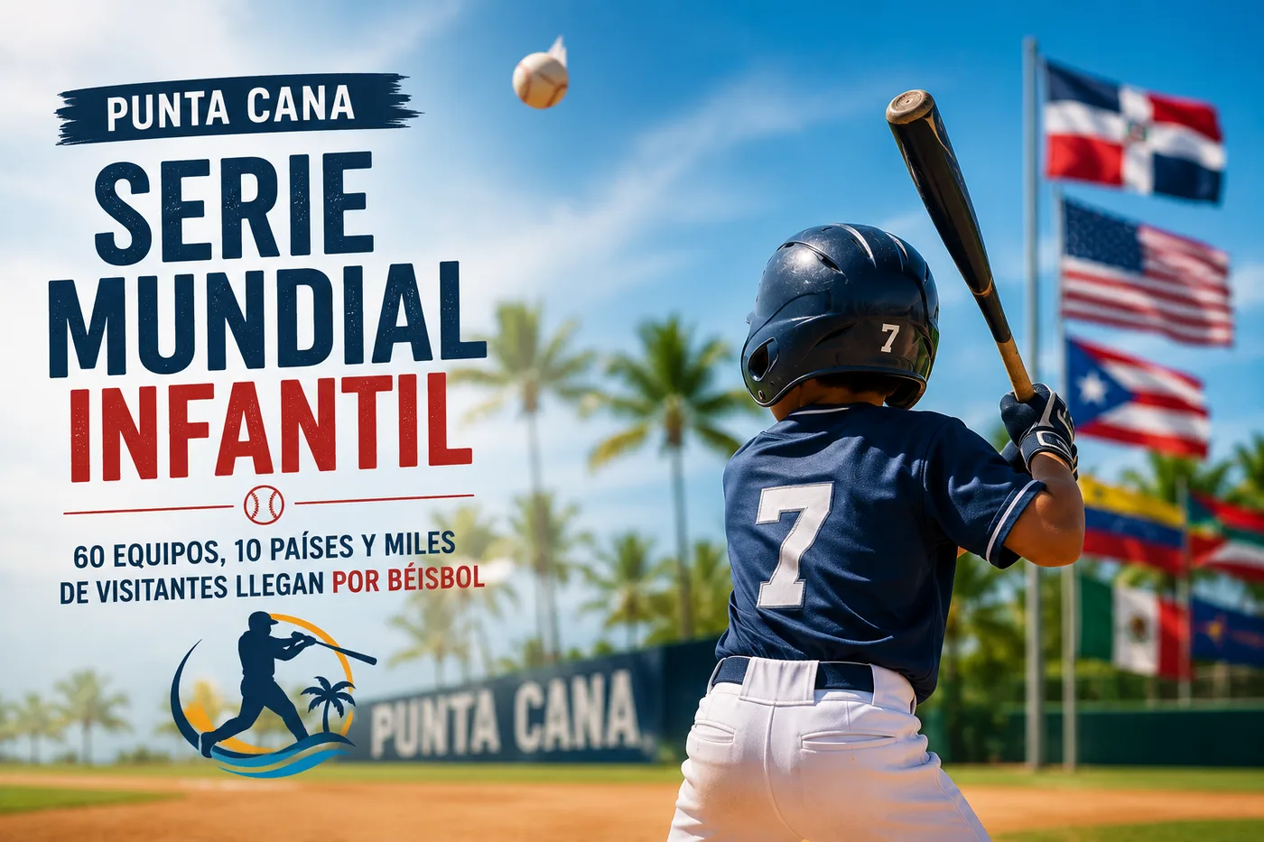 Punta Cana se prepara para una Serie Mundial infantil: 60 equipos, 10 países y miles de visitantes llegan por béisbol