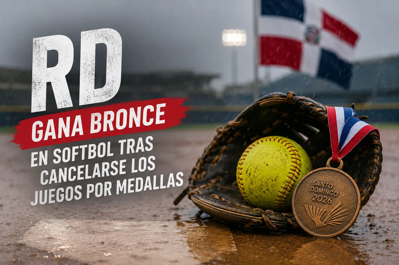 RD gana bronce en softbol tras cancelarse los juegos por medallas
