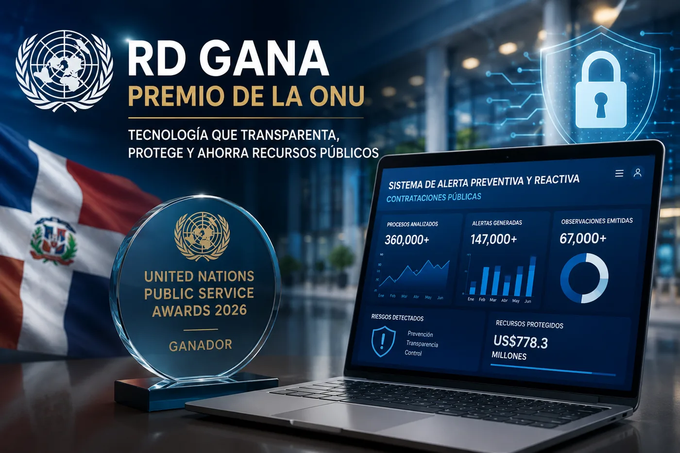 RD gana premio de la ONU: la herramienta digital que vigila compras públicas y protege millones