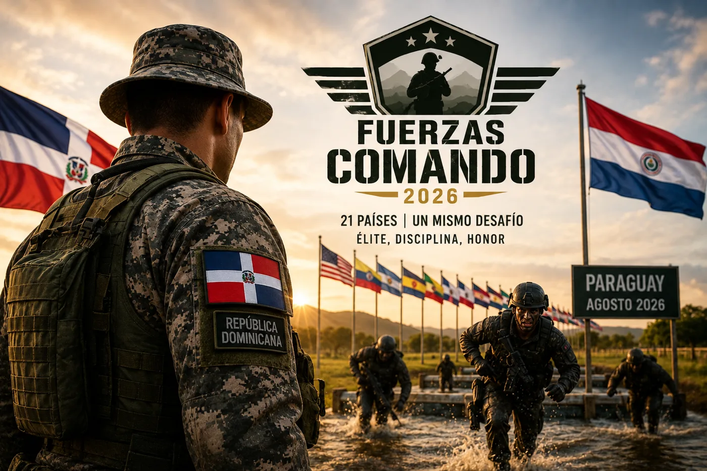 RD manda a sus comandos a una prueba de élite: 21 países medirán fuerzas en Paraguay desde este lunes