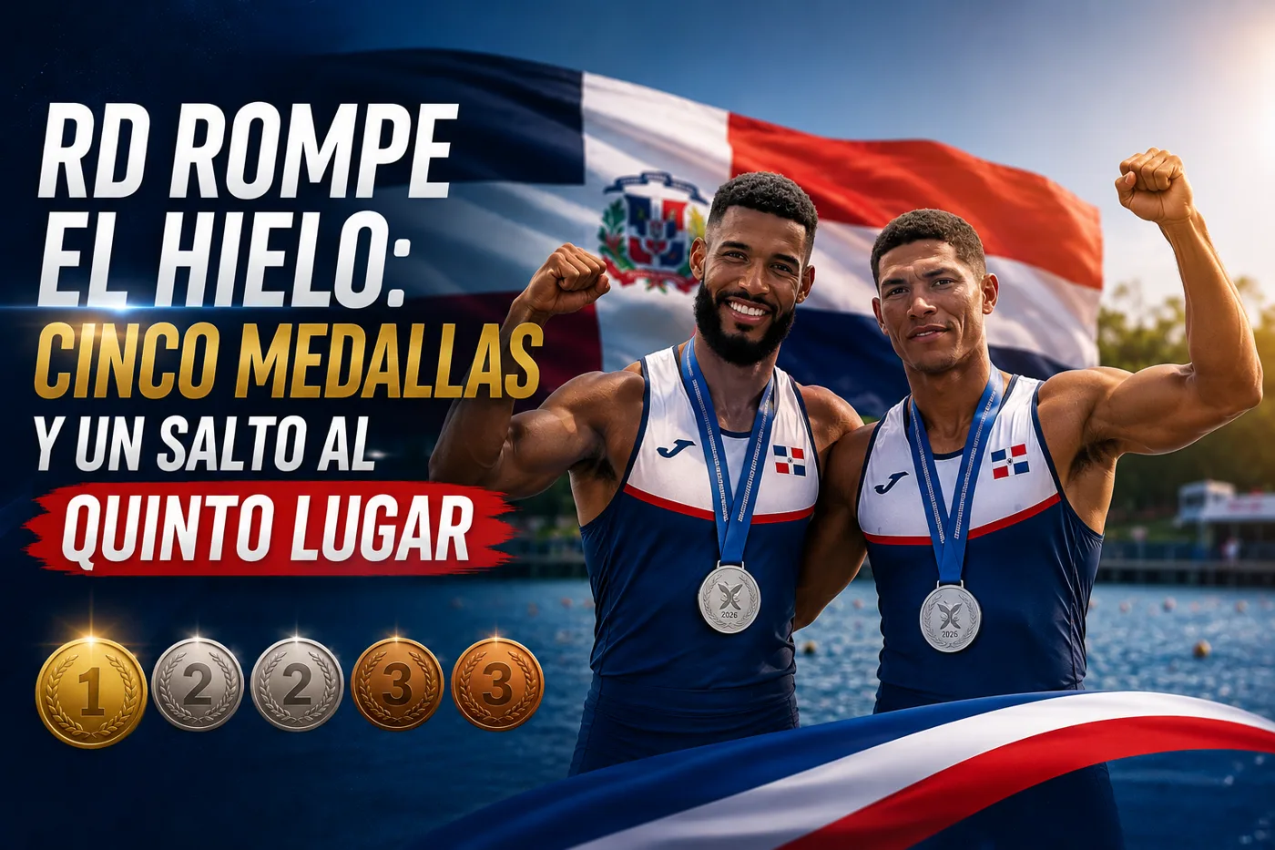 RD rompe el hielo: cinco medallas y un salto al quinto lugar