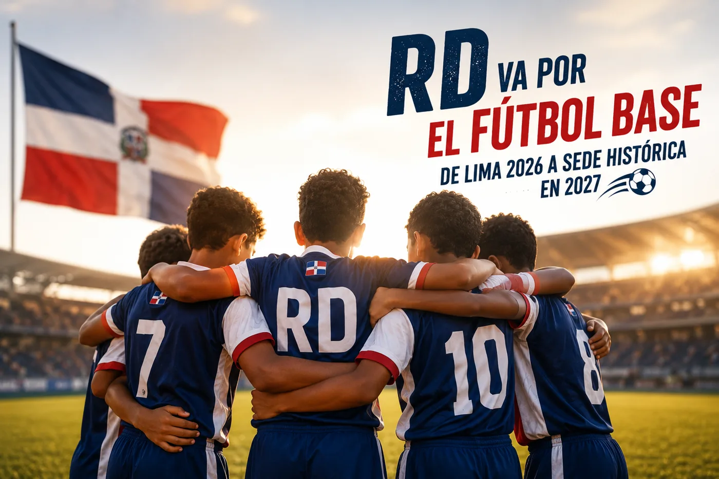RD va por el fútbol base: la selección que viaja a Lima y trae una sede histórica para 2027