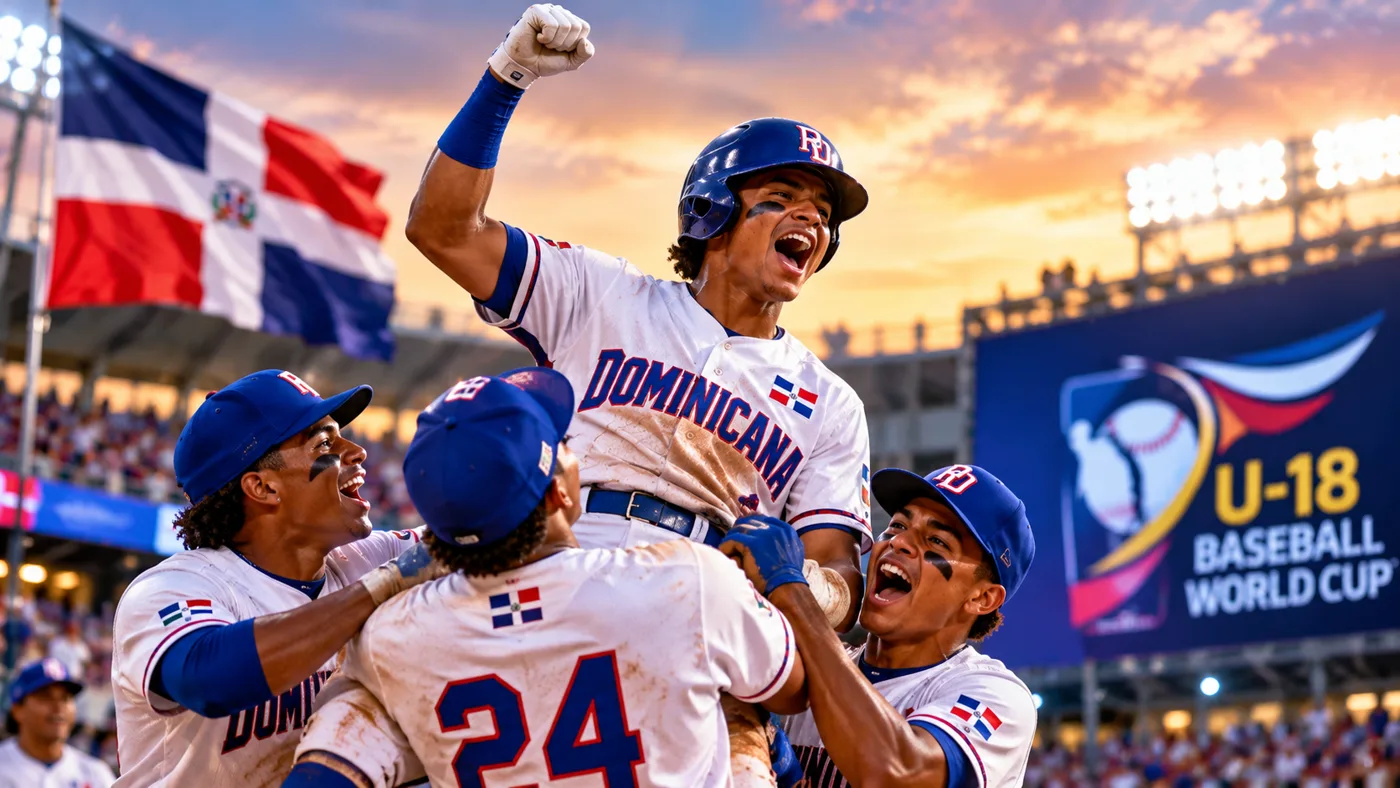 ¡Remontada histórica! República Dominicana vence 15-11 a Puerto Rico y consigue su primer boleto al Mundial Sub-18 de béisbol