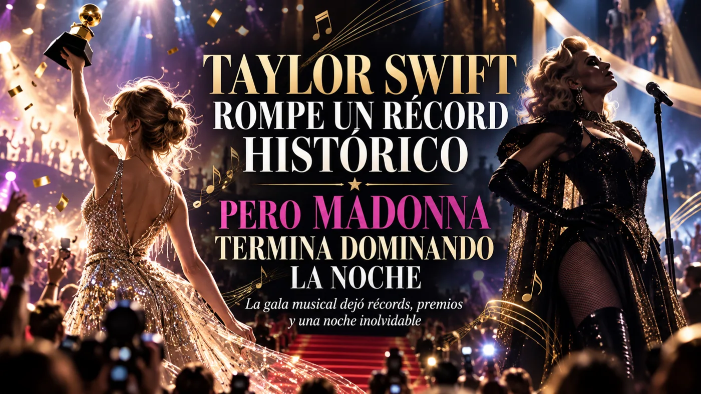 Taylor Swift rompe un récord histórico en los MTV VMAs 2026, pero Madonna termina dominando la noche