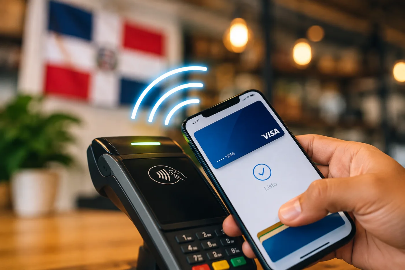 ¿Todavía sacas la tarjeta para pagar? El 90 % de las transacciones en RD ya se hacen sin contacto