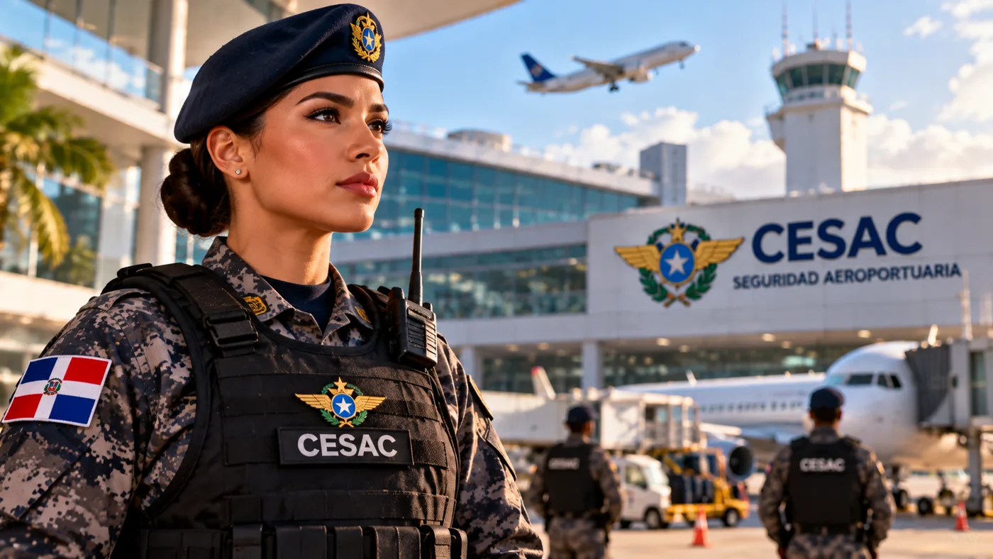 Una mujer toma por primera vez el mando de la seguridad de un aeropuerto internacional del CESAC